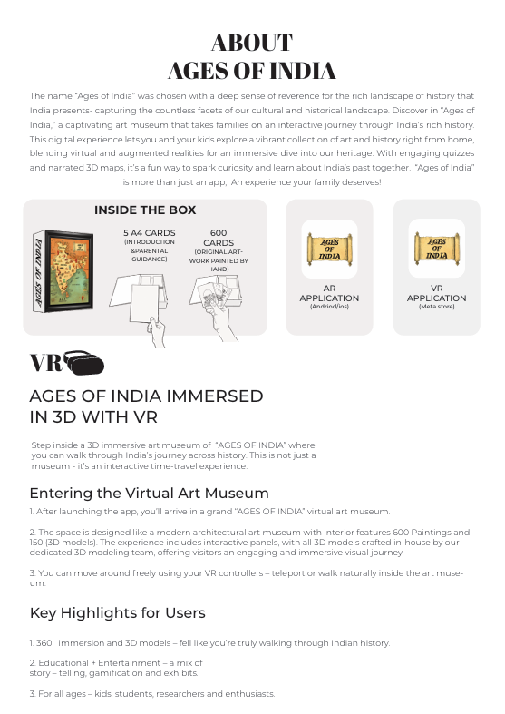 Ages of India app and card collection — video preview still