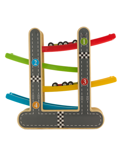 WOODEN RAMP RACE TRACK