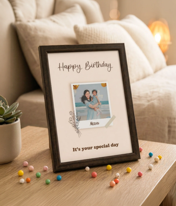 Customisable Photo Frame A4